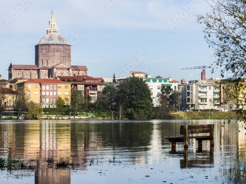 Flood of the river Ticino in Pavia on 16th november 2014
