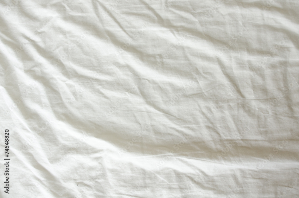 White Wrinkled Fabric Texture White Wrinkled Fabric Texture