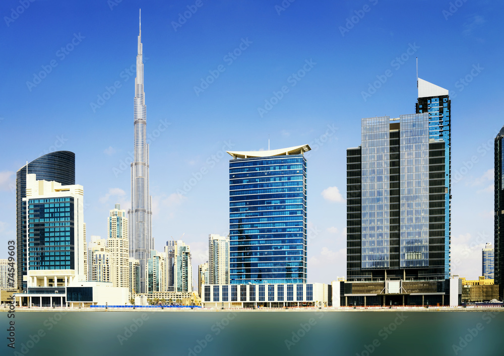 Naklejka premium Dubai Downtown