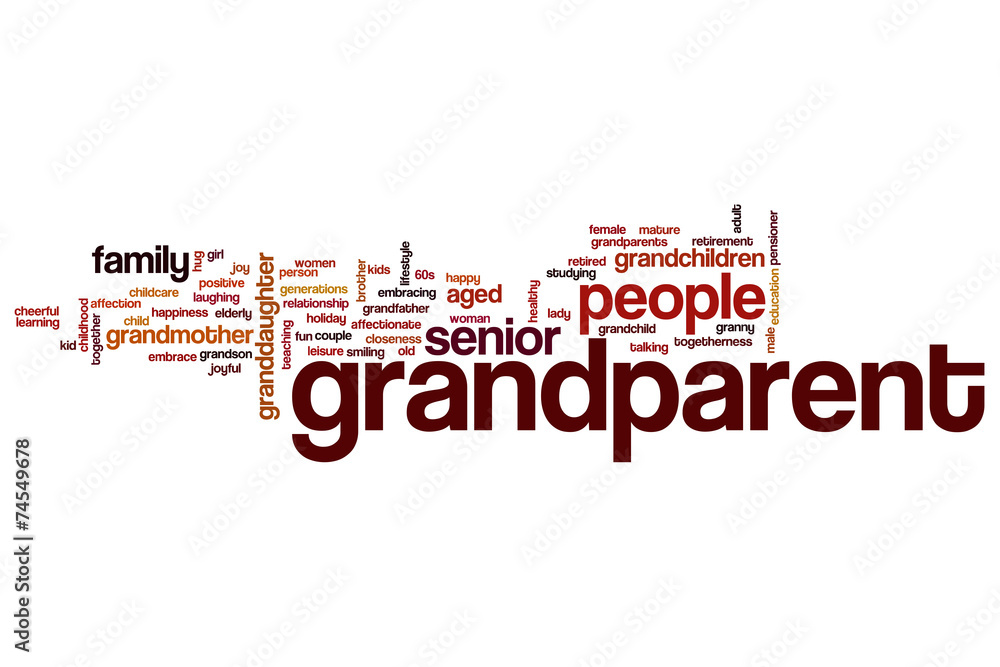 Grandparent word cloud