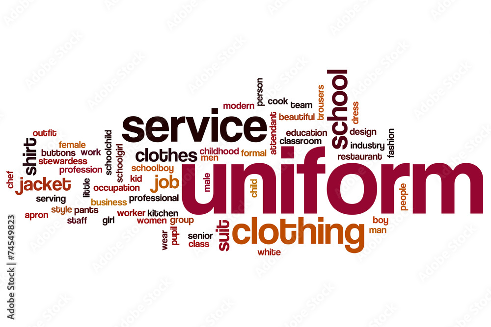 Uniform word cloud