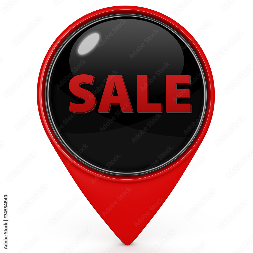 sale pointer icon on white background sale pointer icon on white background