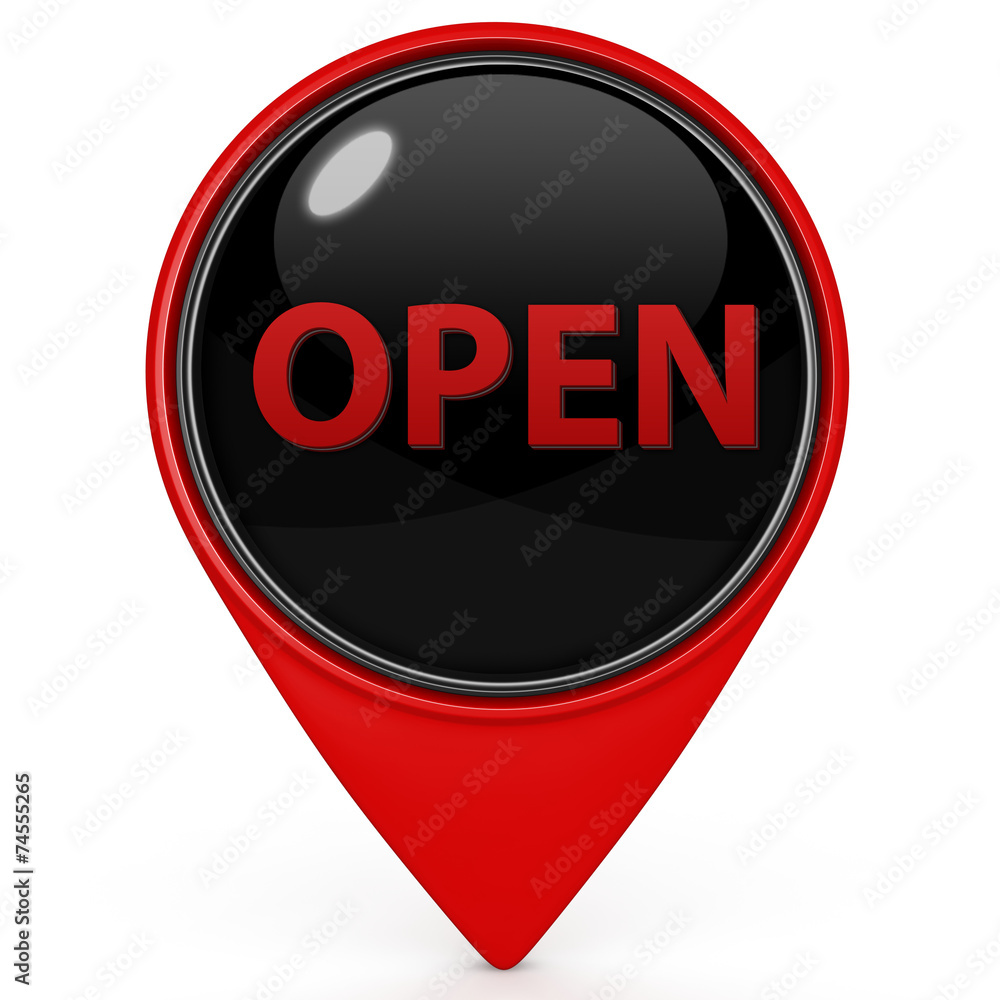 open pointer icon on white background open pointer icon on white background
