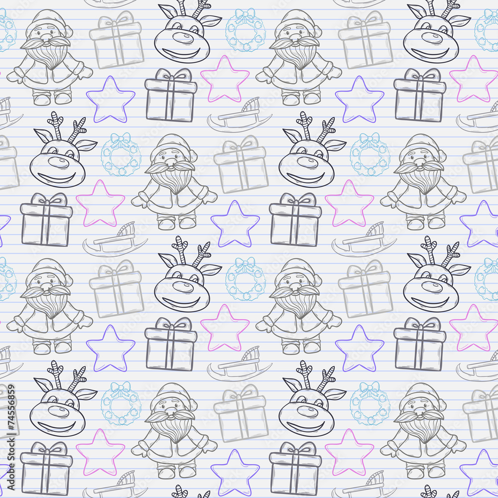Abstract seamless Christmas pattern Abstract seamless Christmas pattern