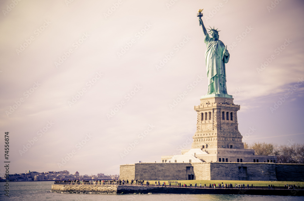 View of Statue of Liberty