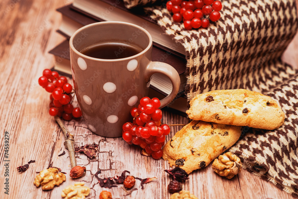 healthy tea with briar and guelder healthy tea with briar and guelder