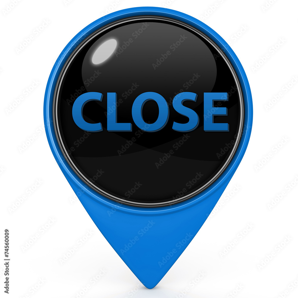 close pointer icon on white background close pointer icon on white background