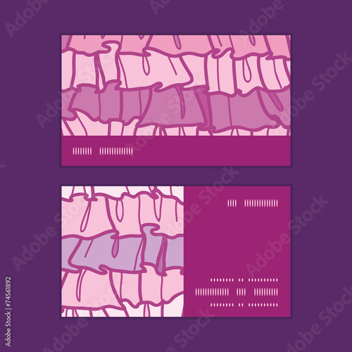 Vector pink ruffle fabric stripes horizontal stripe frame