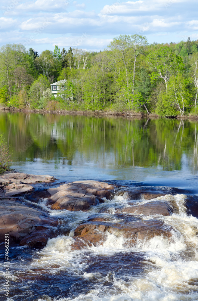 Cascading water