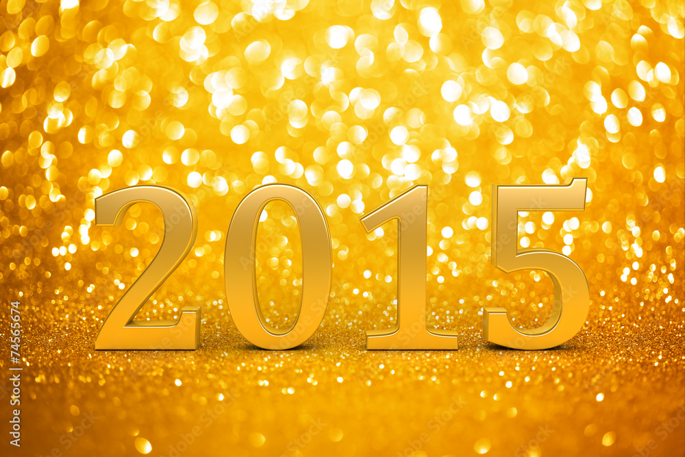 2015 New years glitter background - obrazy, fototapety, plakaty 
