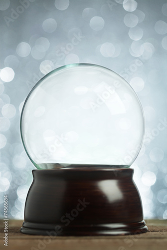 Empty snow globe photo