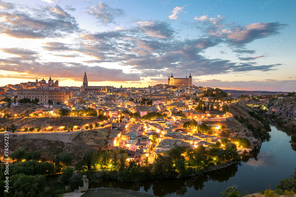 Toledo cityscape Spain