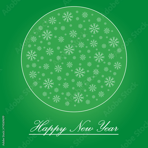 New year greeting card.