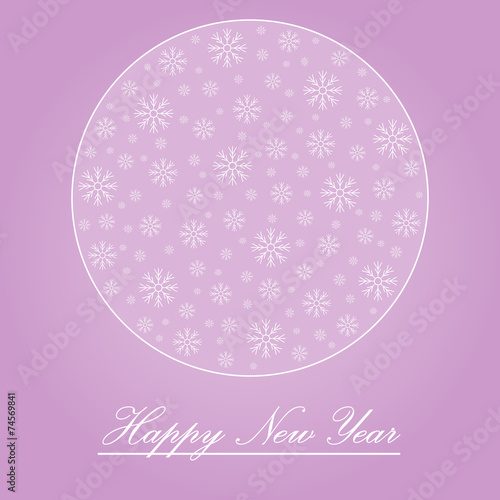 New year greeting card and vector.