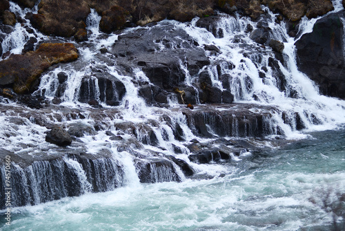 hraunfossar flow