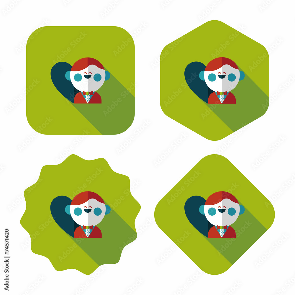 wedding groom flat icon with long shadow,eps10 wedding groom flat icon with long shadow,eps10