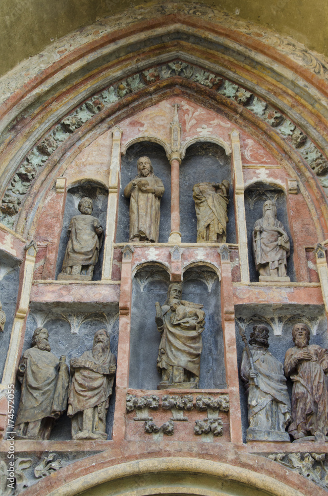 Obraz premium decoration above st. marko's church doors