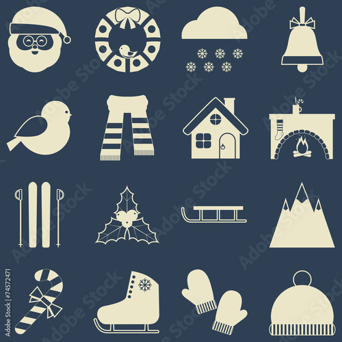 Christmas icons.