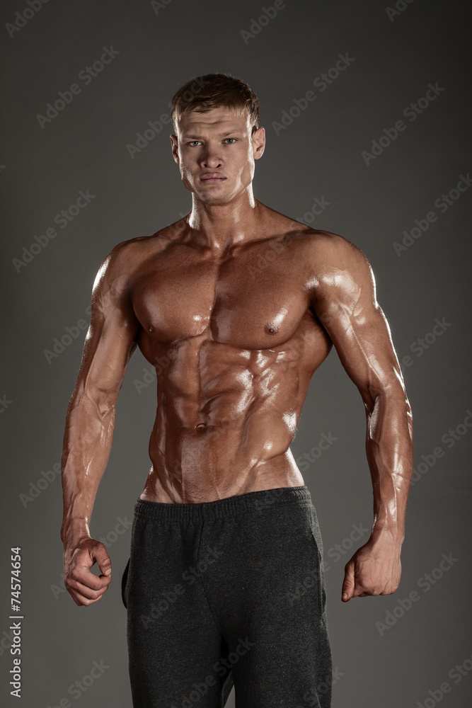 Strong Athletic Man Fitness Model Torso