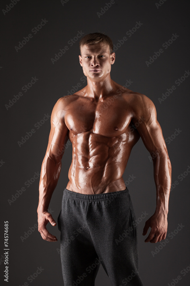 Strong Athletic Man Fitness Model Torso