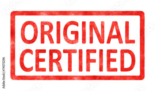 stamp original certified