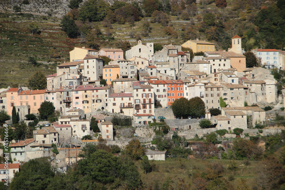 provencal village (coursegoules alpes)