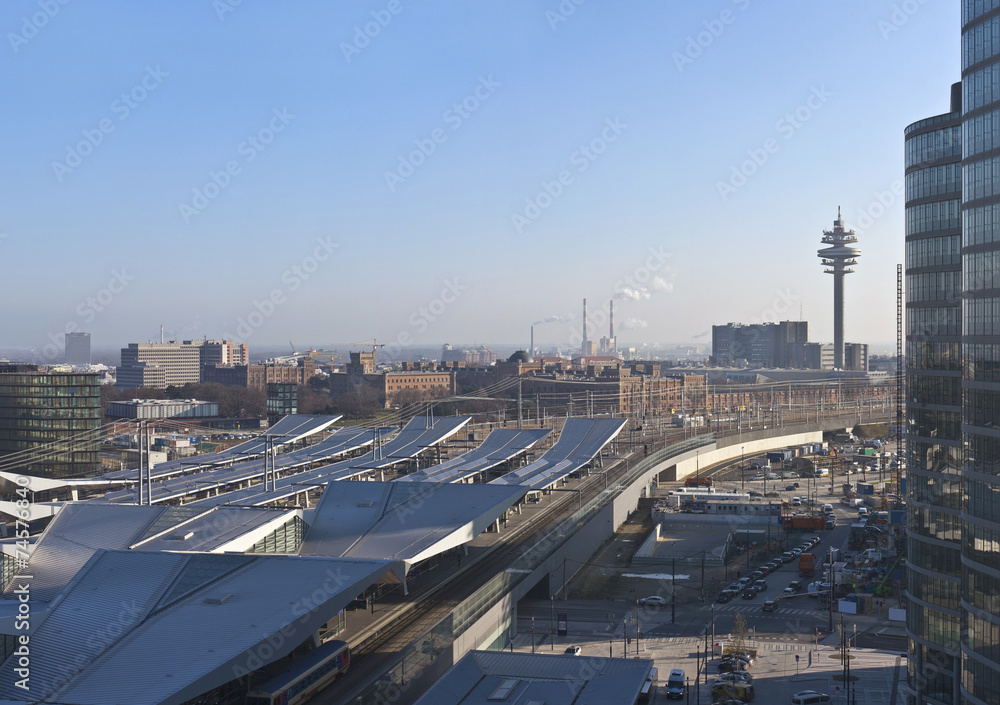 Fototapeta premium The new Main Railway Station of Vienna - Austria