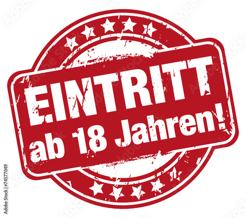 Eintritt ab 18 Jahren