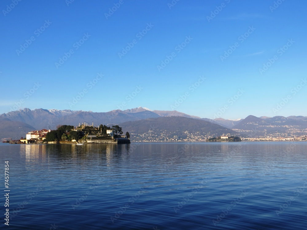 Im Winter - Stresa - Blick auf Isola Bella - Pescatori - Madre