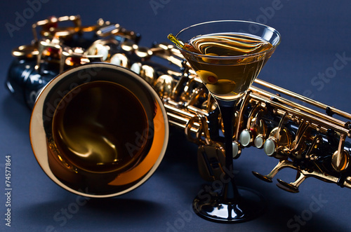 Photography martini and sax