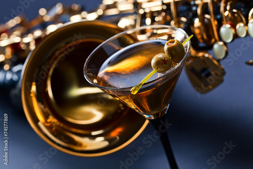 Photography martini and sax
