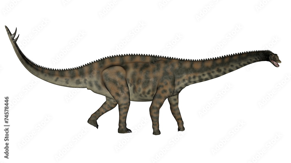 Spinophorosaurus dinosaur walking - 3D render