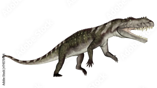 Prestosuchus dinosaur roaring - 3D render © Elenarts