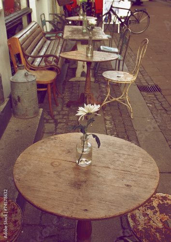 Canvas Print Sidewalk Cafe