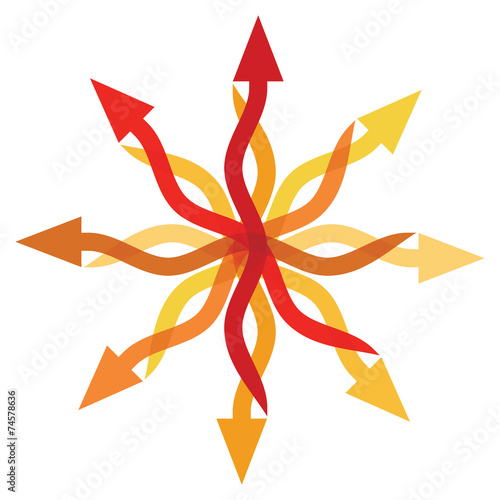 Abstract arrows sign