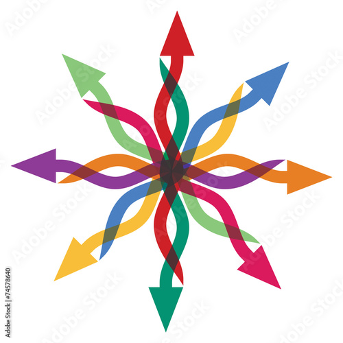 Abstract arrows sign