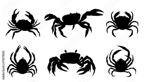 crab silhouettes