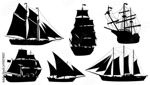 sailboat silhouettes