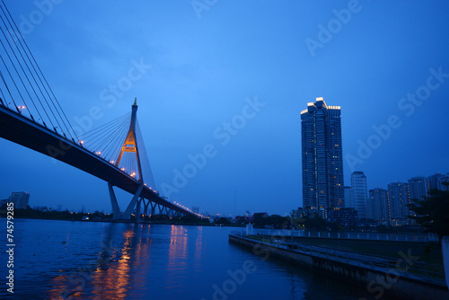 Photography bridge in bangkok