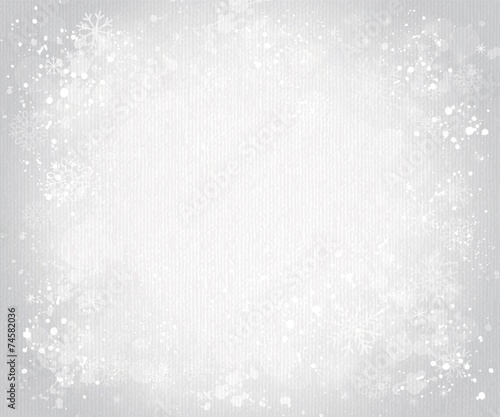 gray canvas background with snowflakes