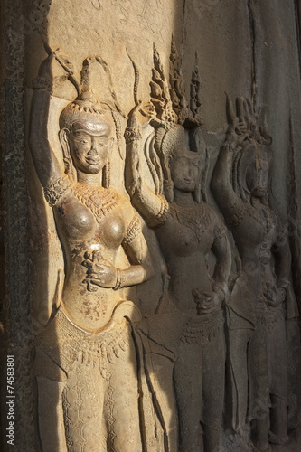An Apsara in Angkor wat  Cambodia