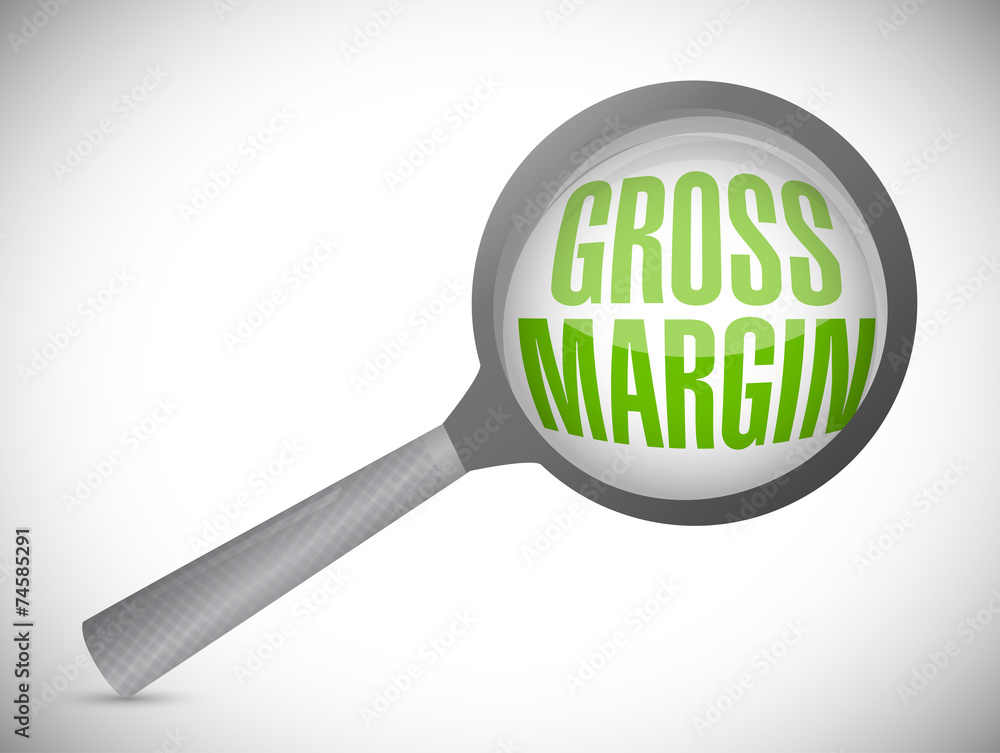 gross margin magnify search illustration design gross margin magnify search illustration design