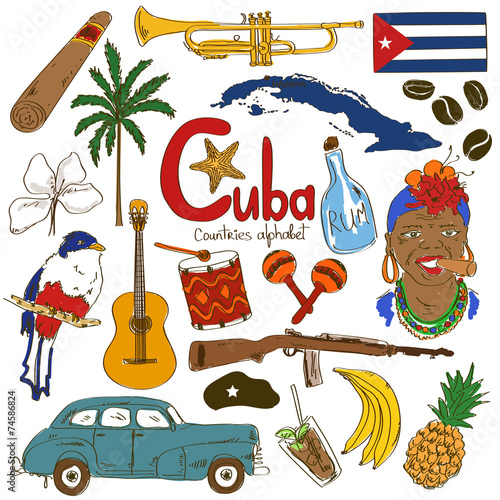 Collection of Cuban icons