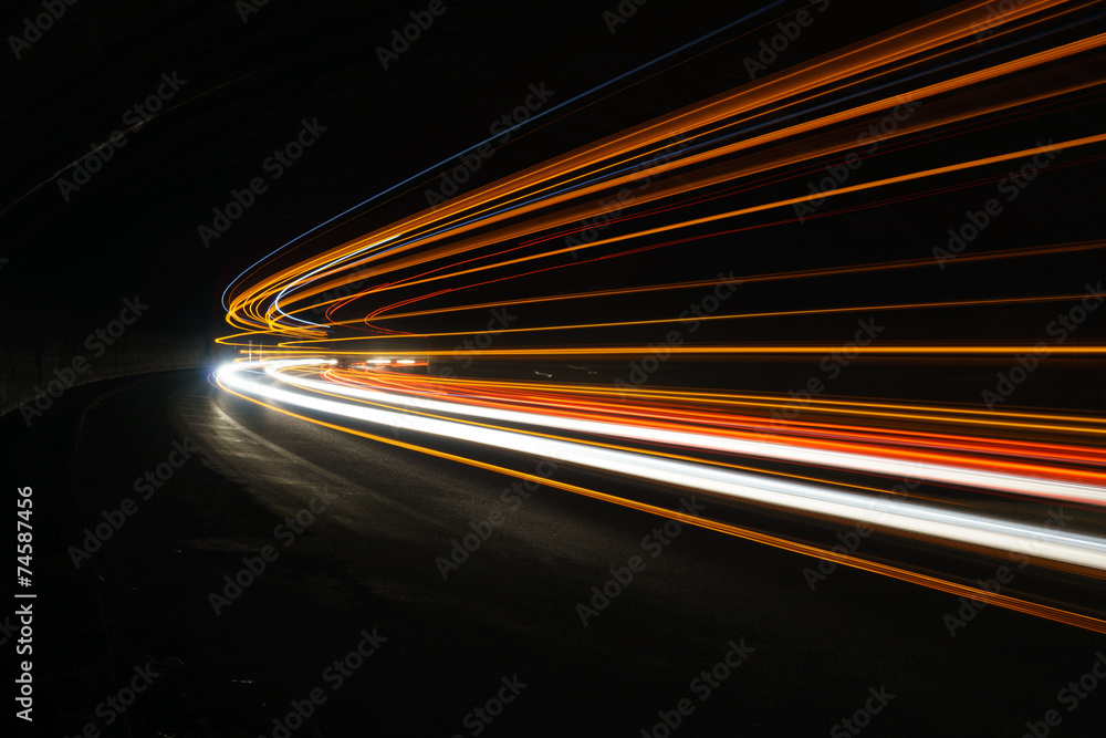 Interesting and abstract lights in orange, red, yellow and white Interesting and abstract lights in orange, red, yellow and white