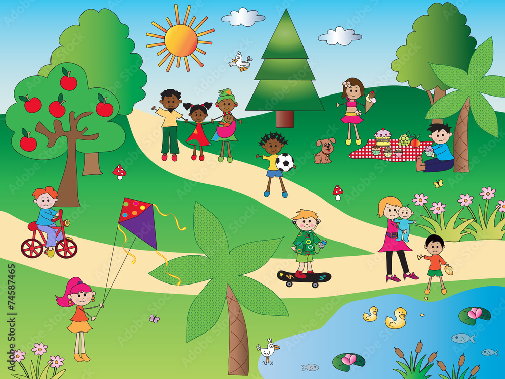 in the park in the park