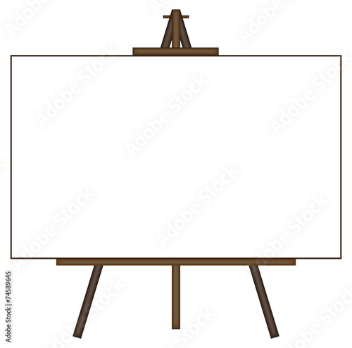 Giant Blank Canvas on Easel