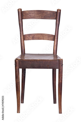 old wooden kitchen chair