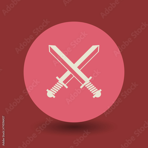 Sword symbol, vector