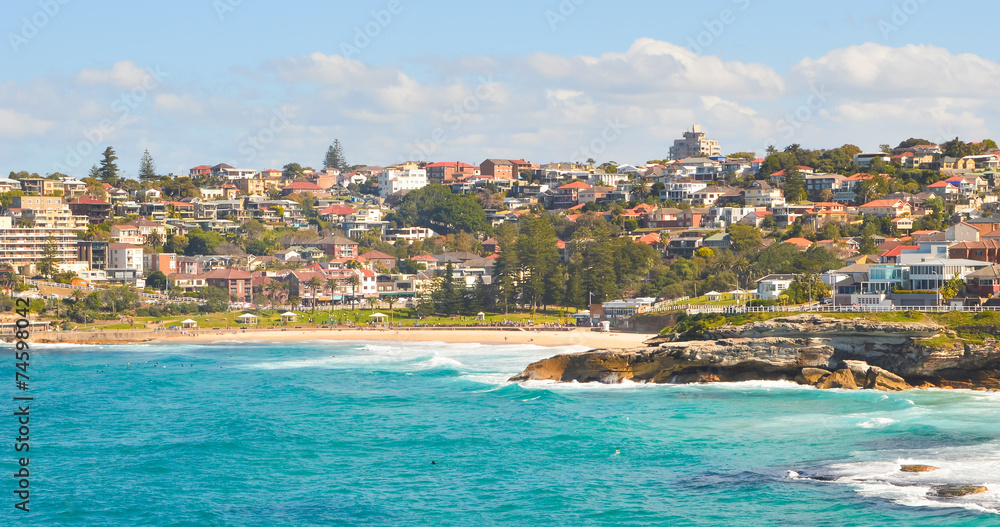 Beautiful town at sea side near Bondi beach , Sydney