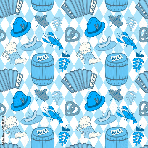 Oktoberfest seamless pattern